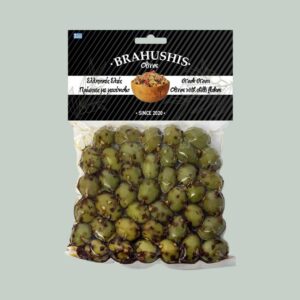 Ελιές πράσινες με μπούκοβο 250gr