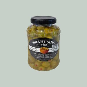 Ελιές πράσινες γεμιστές με πιπεριά 1kg