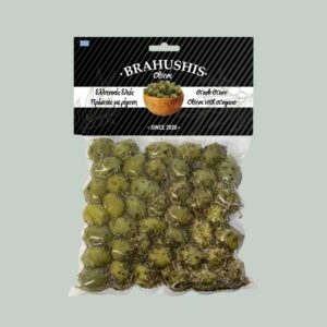 Ελιές πράσινες με ρίγανη 250gr