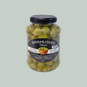 Ελιές πράσινες με σκόρδο 1kg